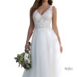 Robe de mariée avec détail en dentelle délicat