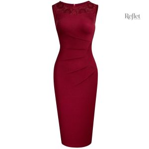 Robe élégante de style rétro à motifs floraux