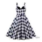 Robe femme style année 50 en tissu rétro
