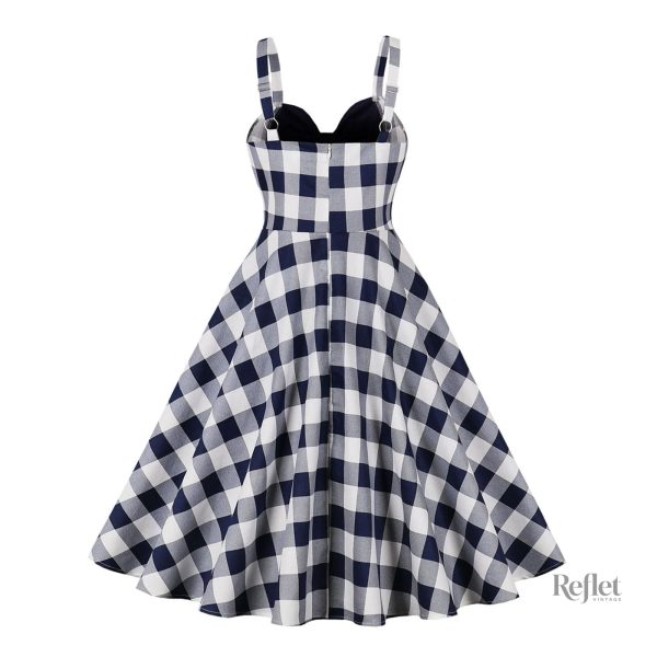 femme-robe-annee-50-1 Robe femme style année 50 en tissu rétro