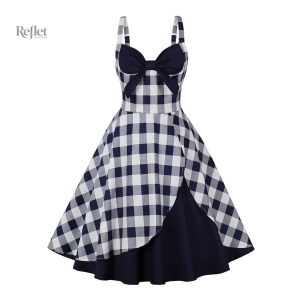 Robe femme années 50, coupe cintrée et jupe ample