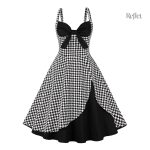 Robe d'inspiration années 50, look féminin et chic