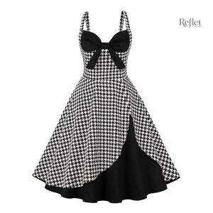 Robe d'inspiration années 50, look féminin et chic