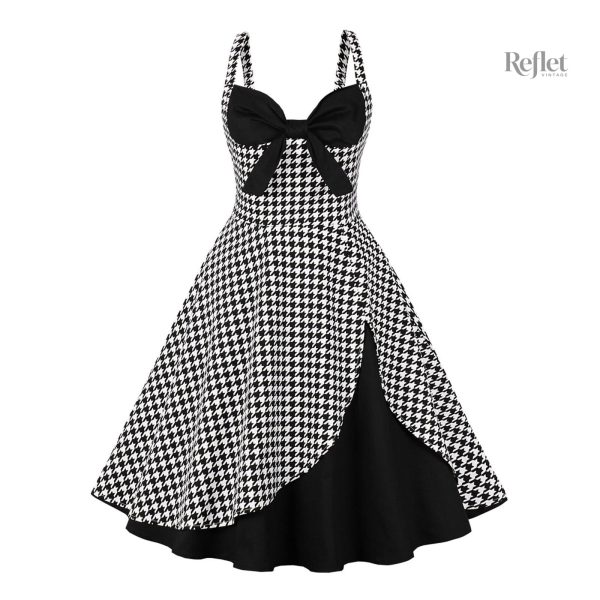 Robe d'inspiration années 50, look féminin et chic