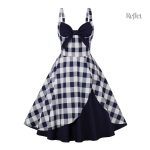 Robe années 50 pour femmes, motif rétro artistique