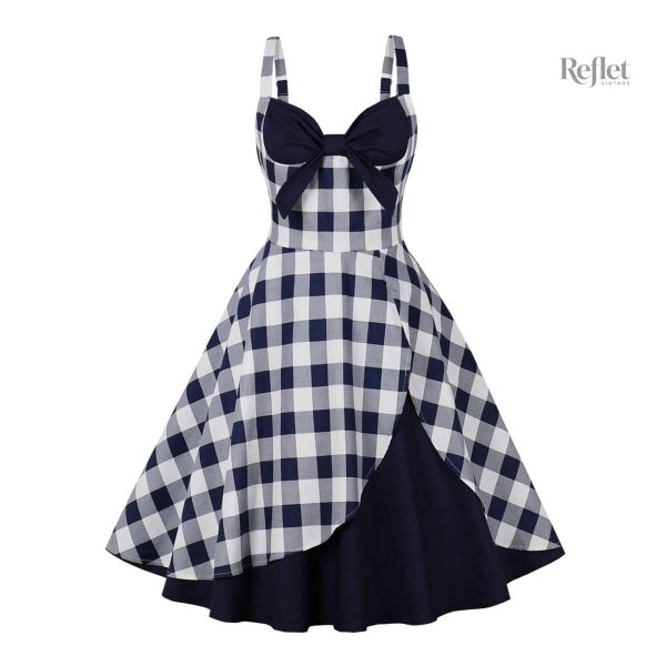 Robe années 50 pour femmes, motif rétro artistique
