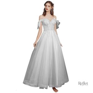 Robe de princesse à manches longues pour femme