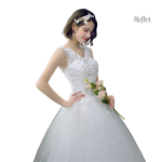 Robe princesse femme avec détails raffinés et délicats