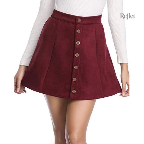 Jupe vintage pour filles, style des années 70