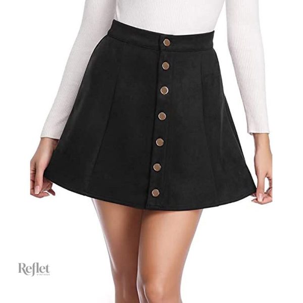 Jupe mini classique pour filles au look vintage 70's