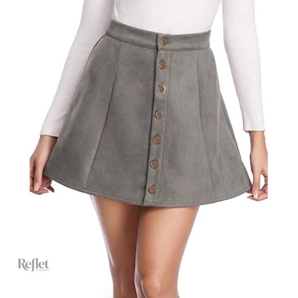 Filles : jupe mini tendance années 70