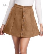 Mini jupe légère pour filles avec design rétro