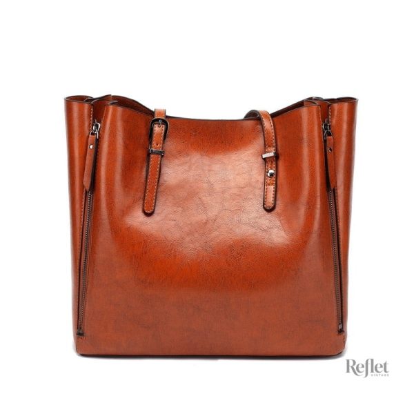 Style rétro avec ce grand sac à main vintage