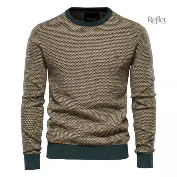 Pull vintage homme en laine douce