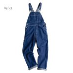 Jeans vintage pour homme avec bretelles ajustables