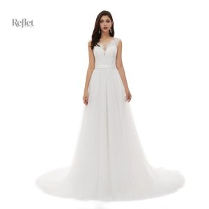 Robe de mariée style princesse avec jupe ample