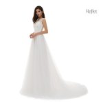 Robe de mariée princesse, dentelle délicate et glamour