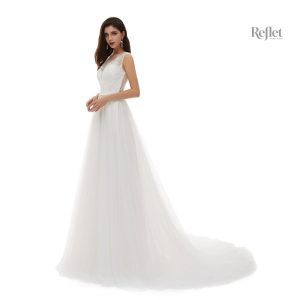 Robe de mariée princesse, dentelle délicate et glamour