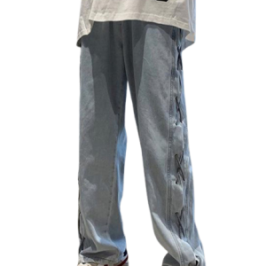 Jean vintage homme, style baggy décontracté