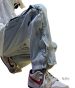 Jean baggy pour homme, idéal pour le skate et le streetwear