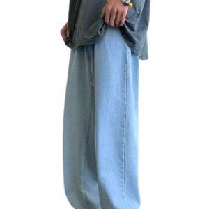 Jean bleu vintage pour homme, style décontracté et intemporel