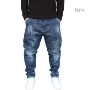 Jean Droit Vintage Bleu Homme, style classique et intemporel