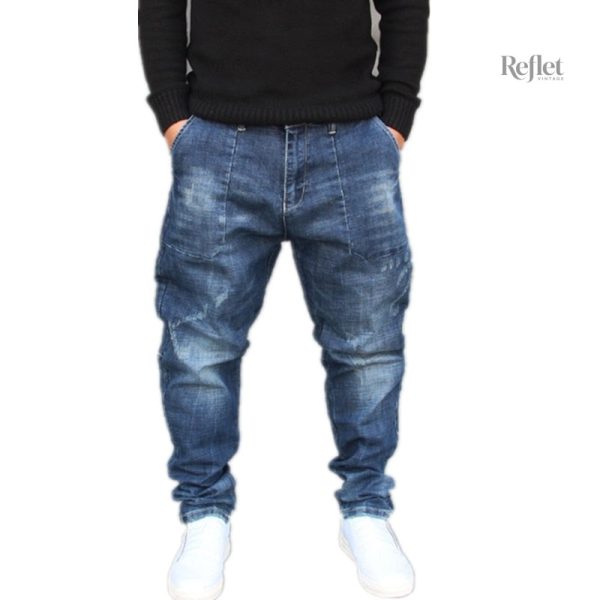 jean-droit-blue-vintage-homme-1 Jean Droit Vintage Bleu Homme, style classique et intemporel
