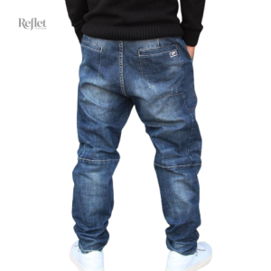 Jean Droit Bleu, look vintage pour homme, confort et élégance