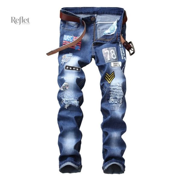Jean Homme Vintage 70's, style décontracté et intemporel