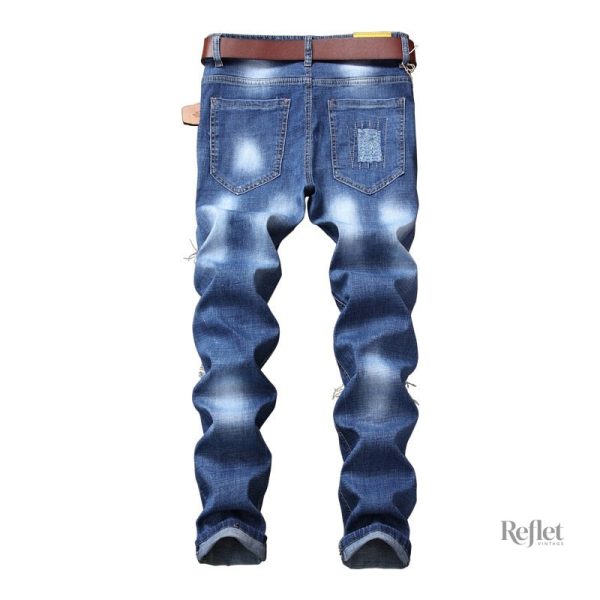 Jean homme tendance vintage, denim de style retro des années 70
