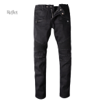 Jean noir vintage pour homme, style décontracté et intemporel