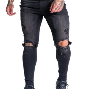 Jean Noir Vintage pour Homme, style classique et intemporel