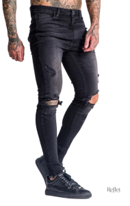 Pantalon noir rétro, coupe vintage pour une allure décontractée