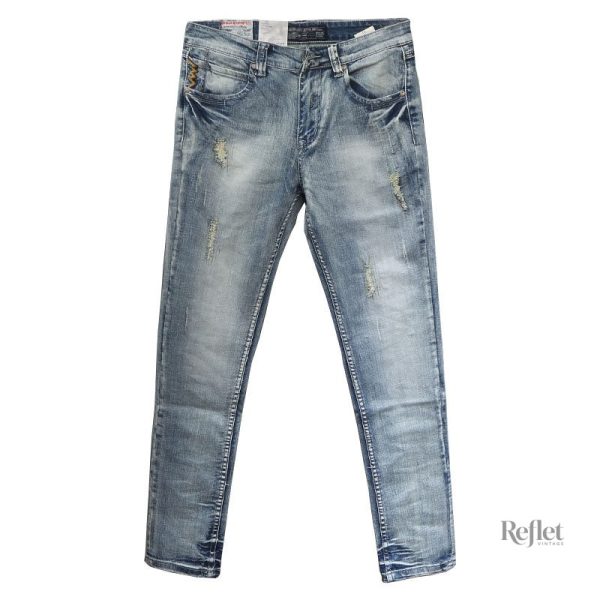 Jean vintage homme avec coupe classique et style rétro.