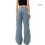 Jean vintage pour homme, conception cargo pratique