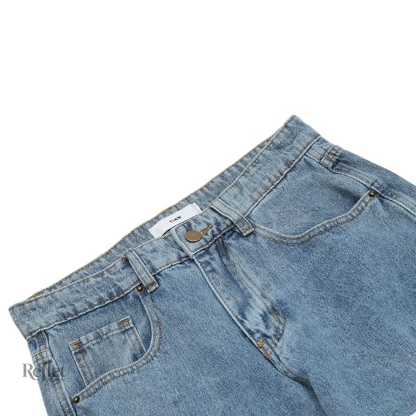 Pantalon cargo en denim, allure vintage masculine
