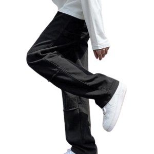 Jean homme noir vintage classique en denim
