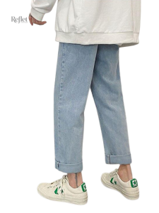 Jean vintage homme, coupe décontractée et look rétro