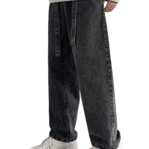 Jean Vintage Homme Large, style rétro et décontracté