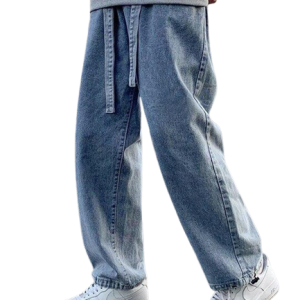 Jean large pour homme, look vintage intemporel