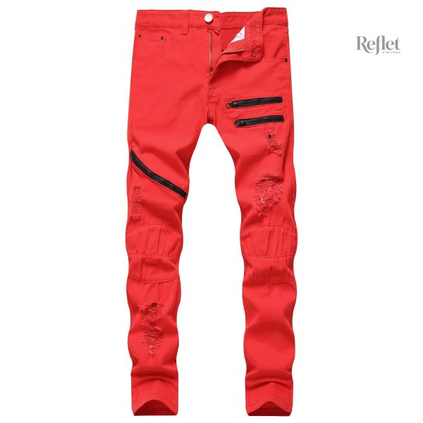 Pantalon denim homme, style années 90 authentique