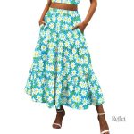 Jupe à motif rétro années 70