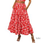 Jupe fluide à fleurs pour un look vintage