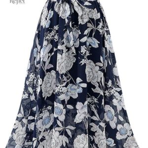 Jupe fleurs années 70, style vintage et coloré