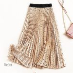 Jupe vintage à pois, élégante et féminine
