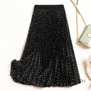 Jupe à pois classique, inspiration années 50