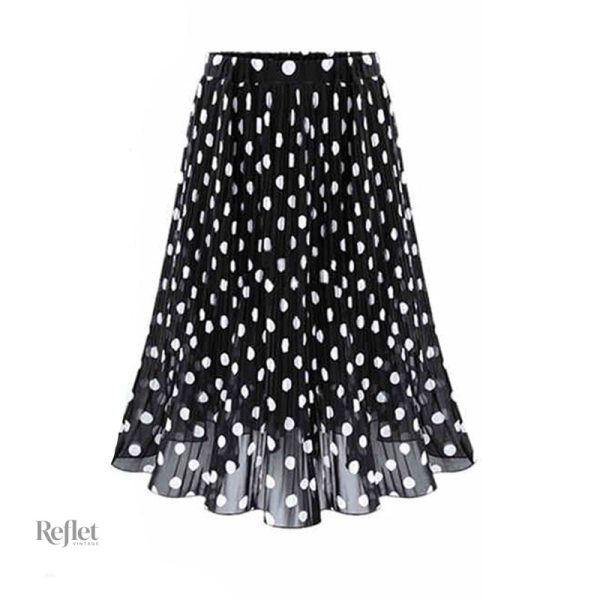 jupe-a-pois-annee-51-1 Jupe à pois inspirée des années 50