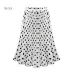 Jupe vintage à pois tendance rétro