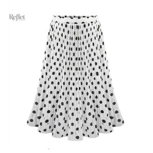 Jupe vintage à pois tendance rétro