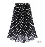 Jupe à pois élégante pour un look rétro